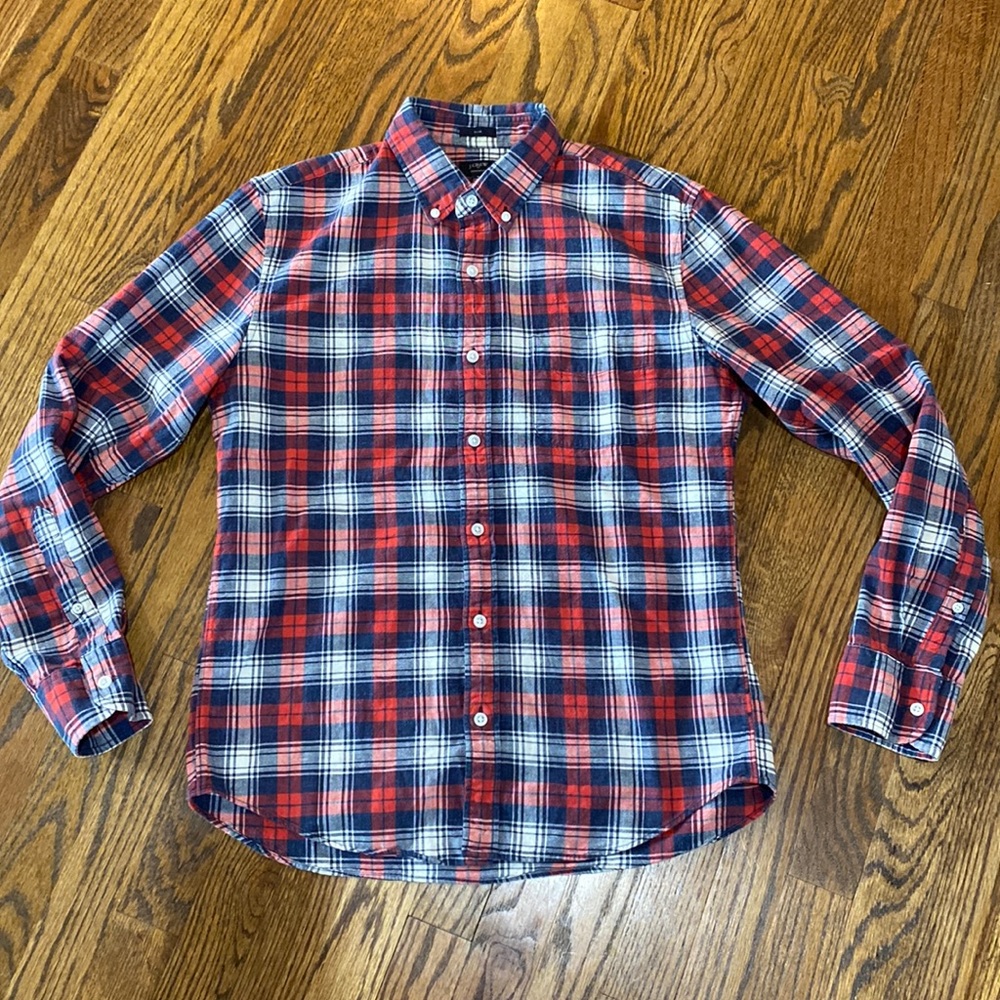 J Crew plaid button down